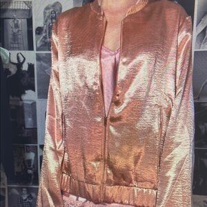 Metallic Pink Women's Jacket